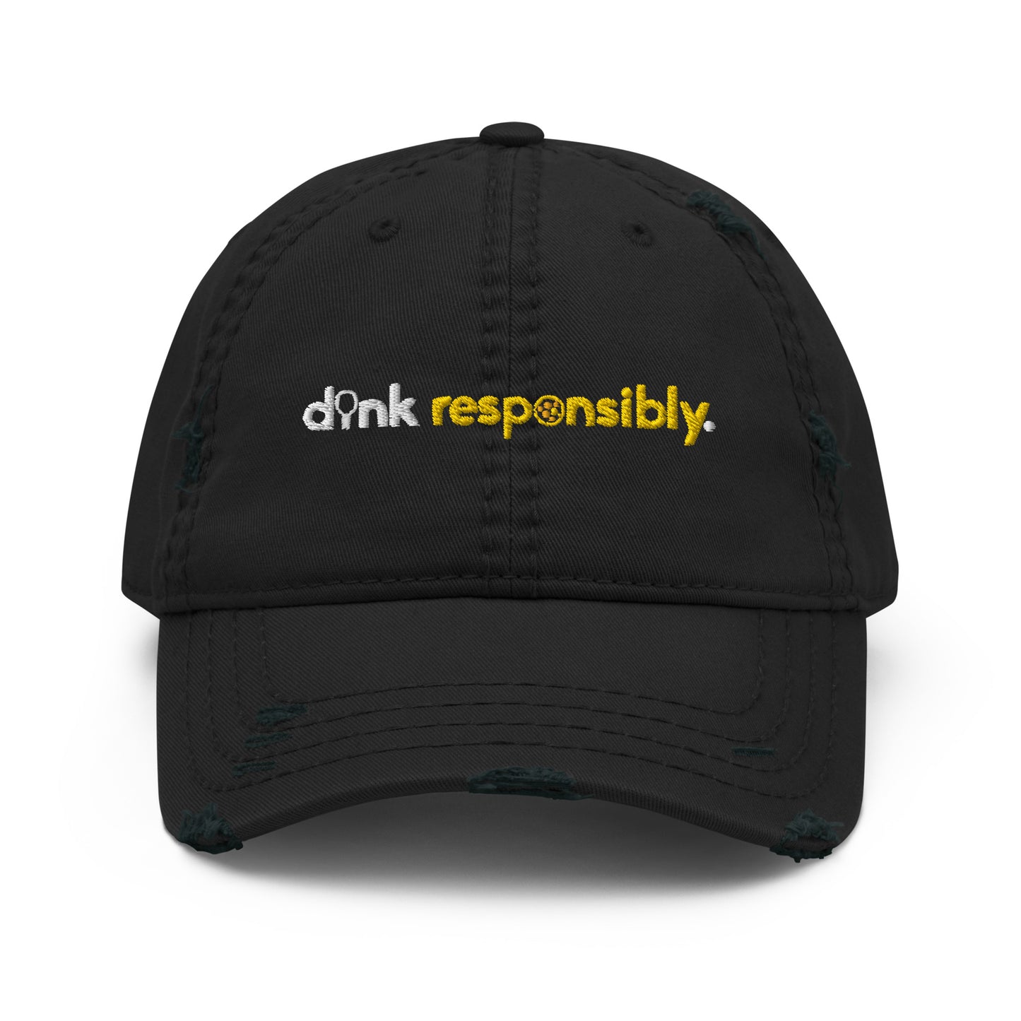 "dink responsibly" Distressed Dad Hat