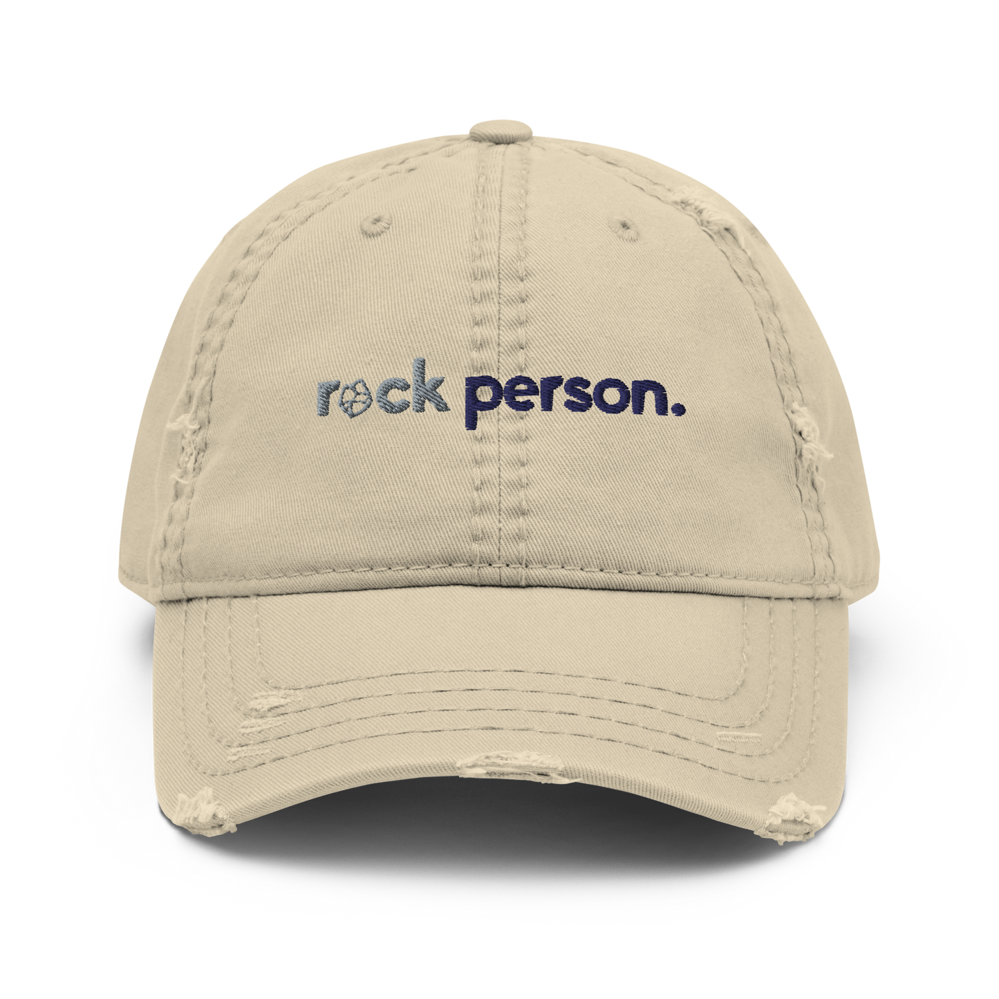 "rock person" Distressed Dad Hat