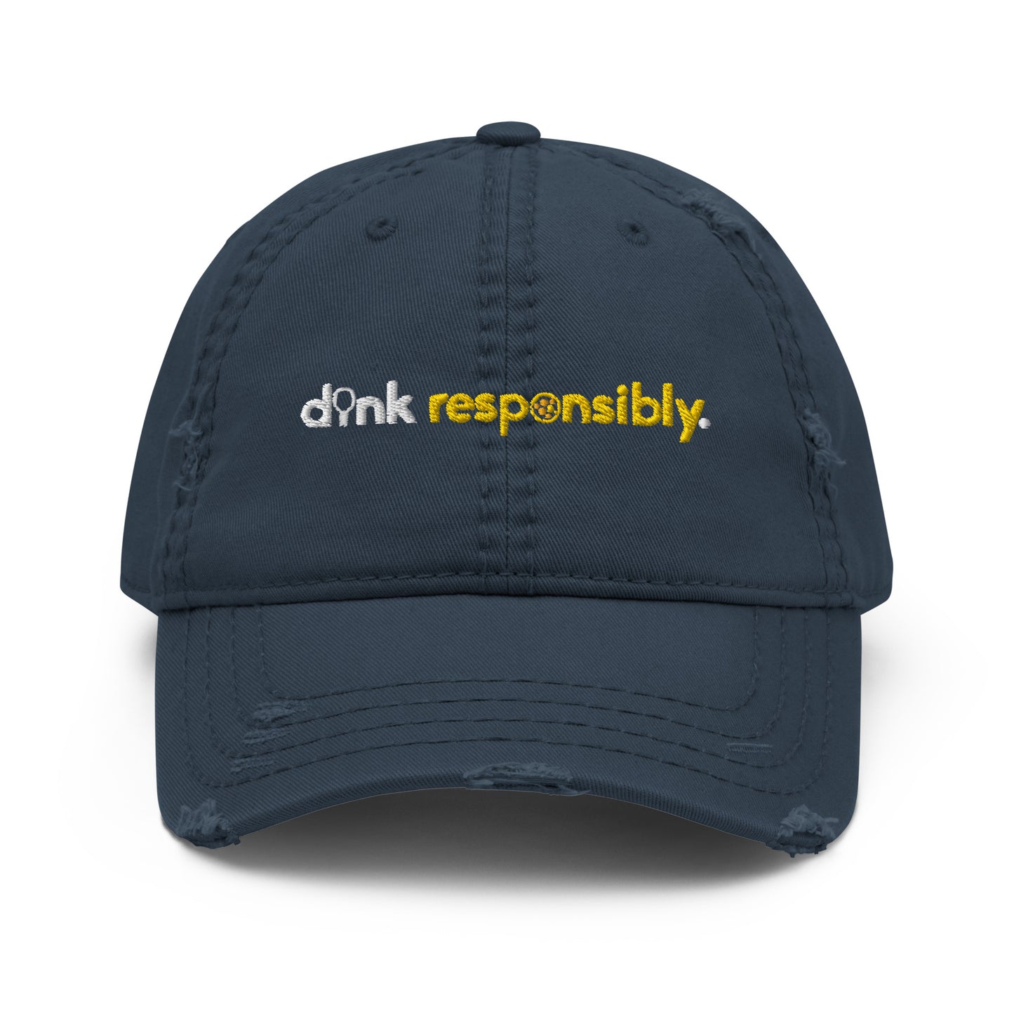 "dink responsibly" Distressed Dad Hat