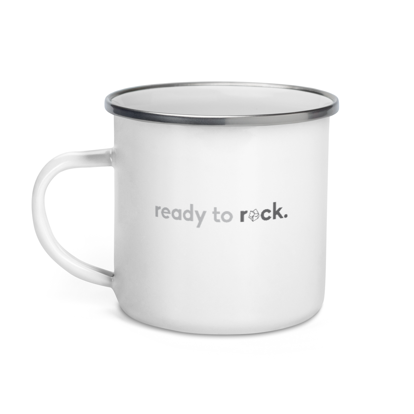 "ready to rock" Enamel Mug