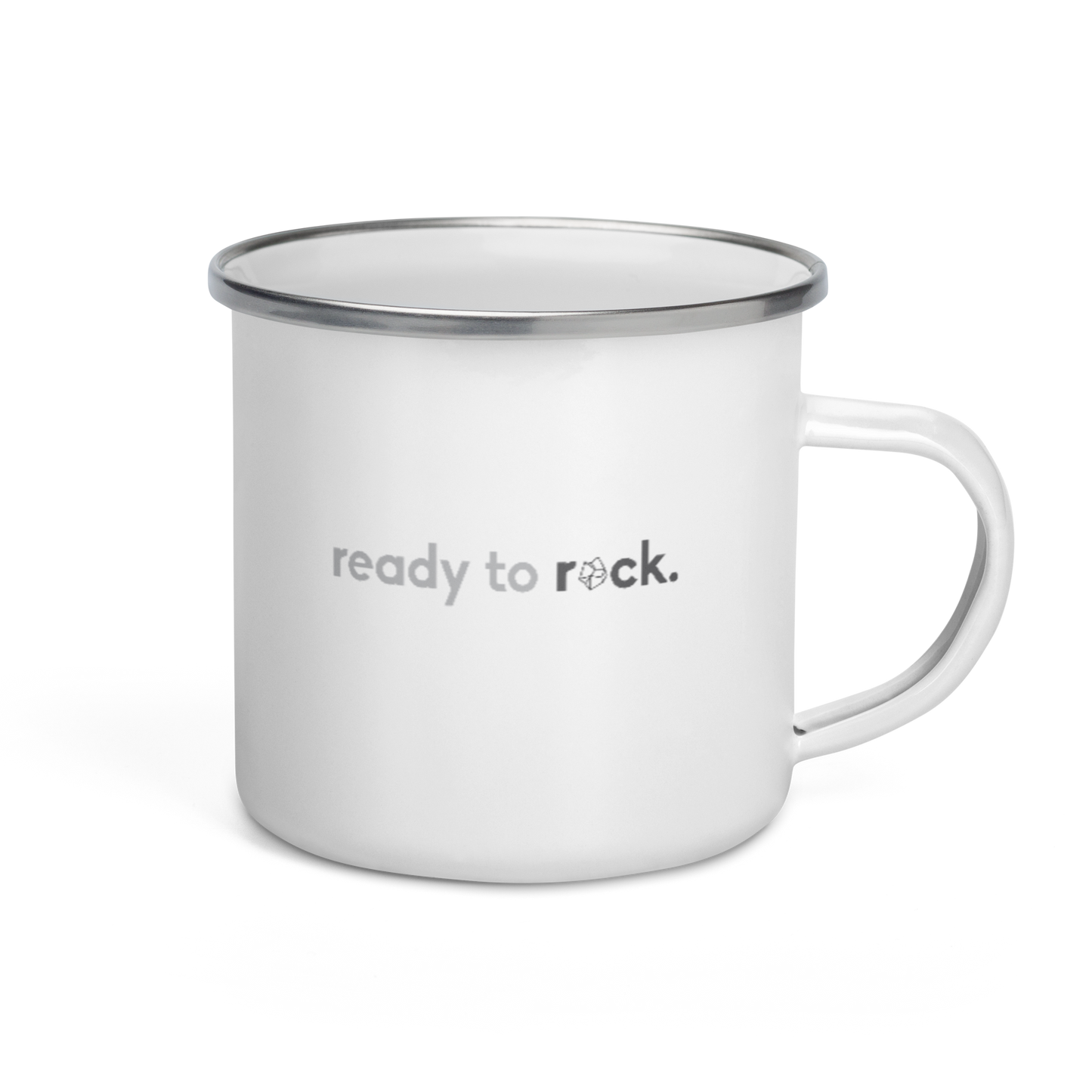 "ready to rock" Enamel Mug