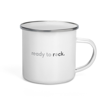 "ready to rock" Enamel Mug