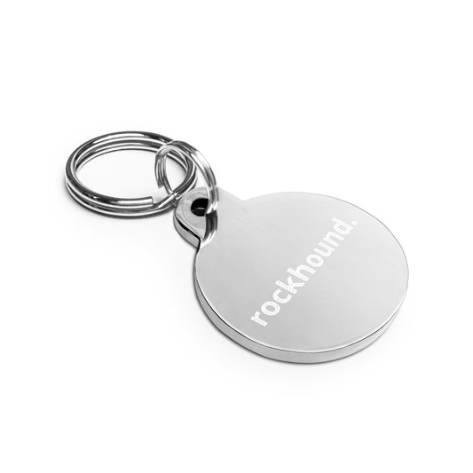 "rockhound" Engraved Dog Tag
