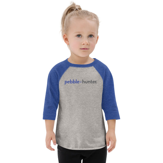 "pebble hunter" Toddler Baseball Shirt