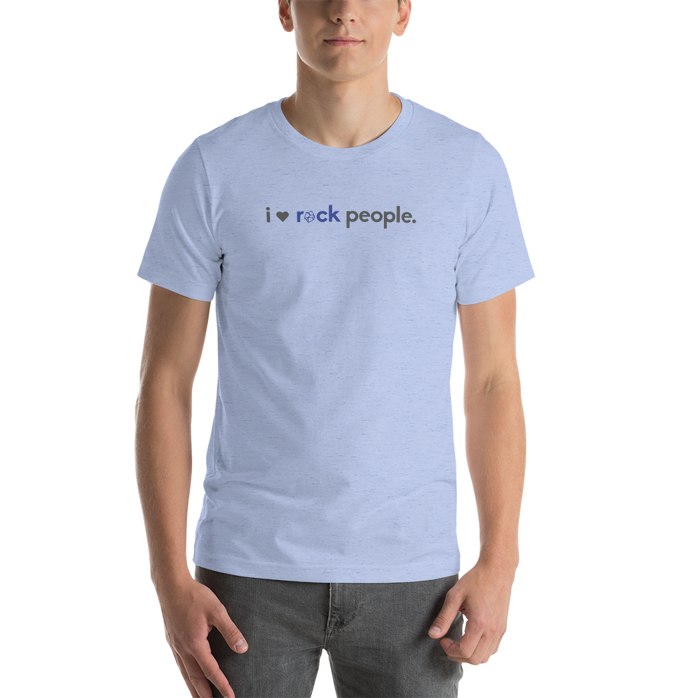 "i heart rock people" Unisex Tee