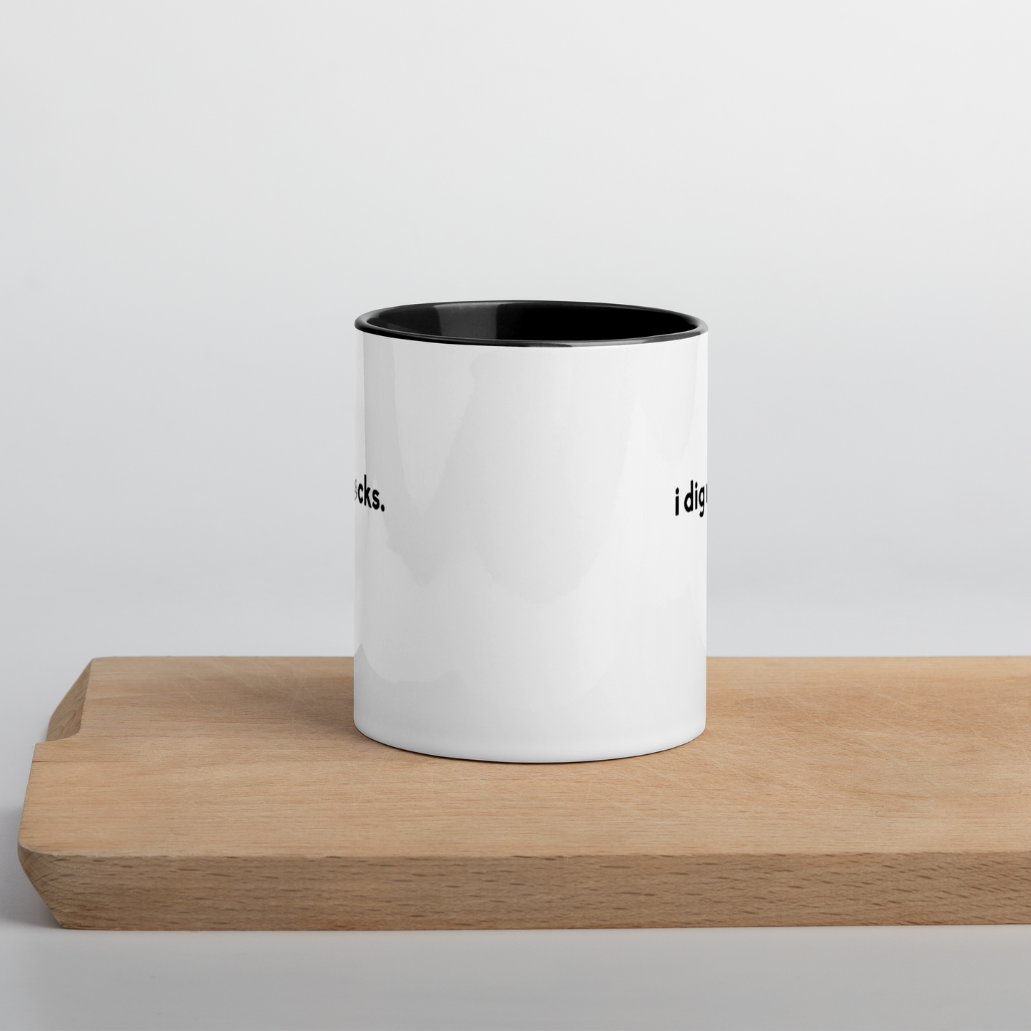 "i dig rocks" Pop o' Color Mug