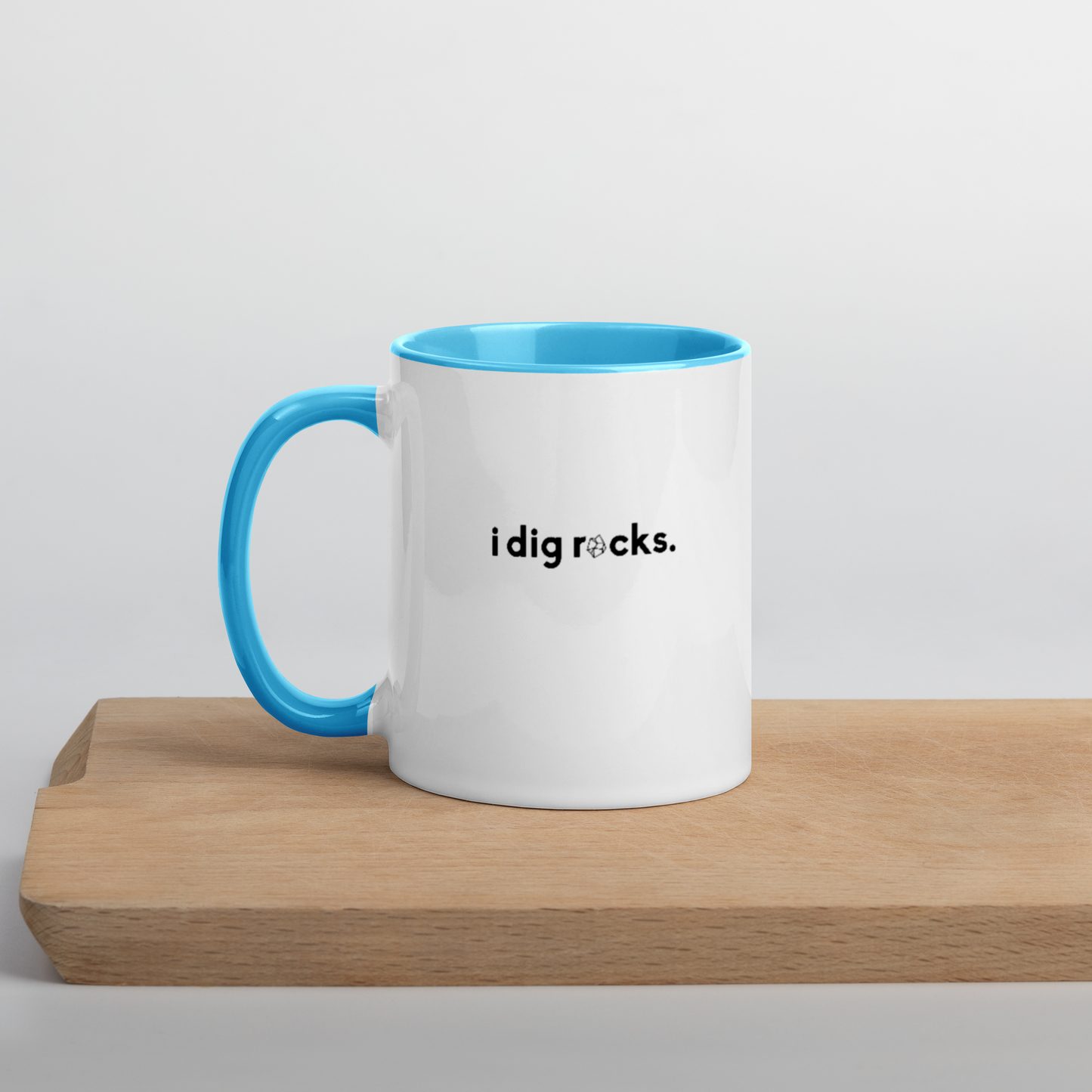 "i dig rocks" Pop o' Color Mug