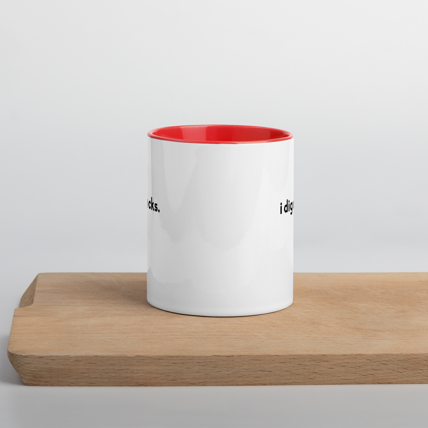 "i dig rocks" Pop o' Color Mug