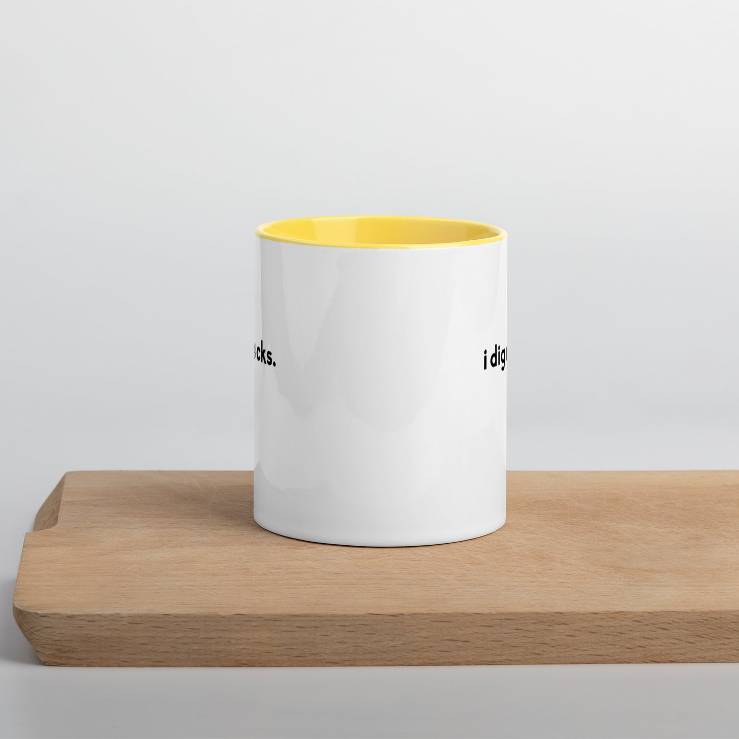 "i dig rocks" Pop o' Color Mug